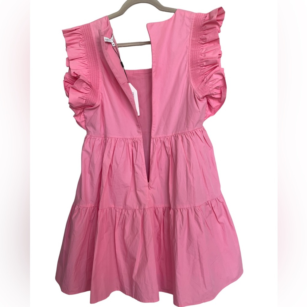 NEW! English Factory Pink Ruffled Mini Dress - Picture 8 of 11